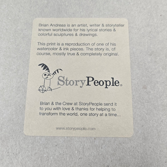 Brian Andreas Matted Print ' No Regret ' Children Being a Parent 14" x 11" 1998 - Picture 5 of 5